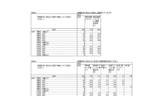 クロス集計表