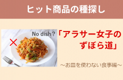 「アラサー女子のずぼら道」～お皿を使わない食事編～
