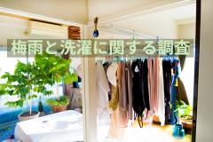 「梅雨と洗濯に関する調査」