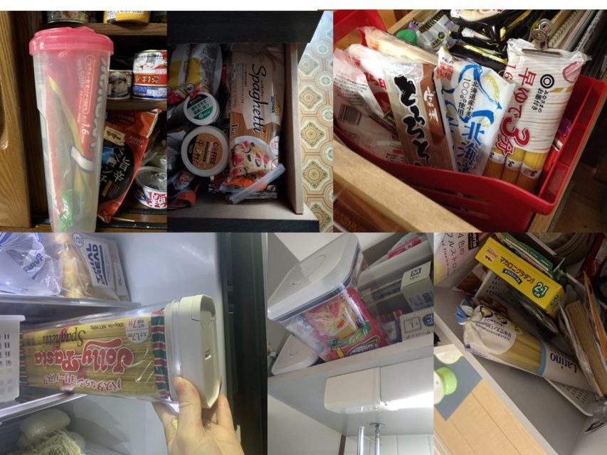 乾燥パスタの保存方法写真