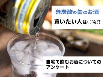 無炭酸の缶のお酒が発売されたら、買いたい人は○％｜自宅で飲むお酒についてのアンケート
